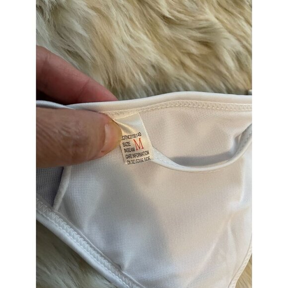 Cloth & Denim Bikini Top Blue & White Medium - Picture 3 of 3